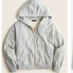 J.CREW terry zip-up hoodie